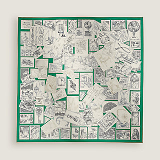【HERMES】 シルクスカーフ90 Le Philateliste du Faubourg カレ Le Philateliste du Faubourg scarf 90 | Hermès UAE